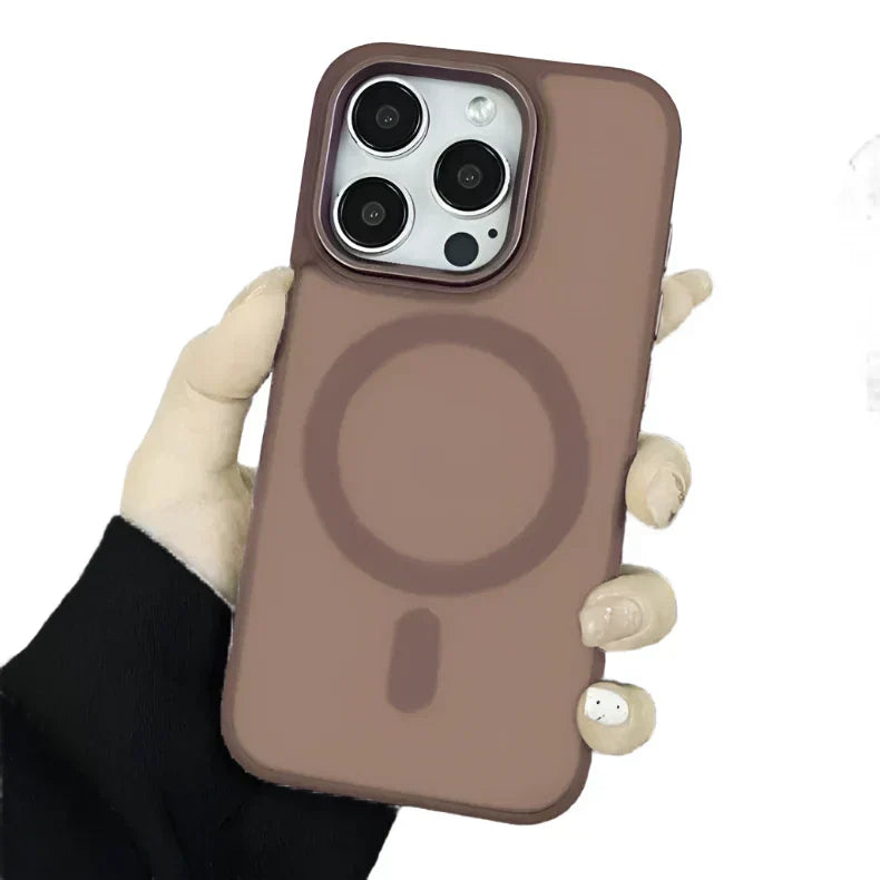 Frosted Magsafe Metal Keys Hard Back Soft Edge Case for iPhone 16 Plus iPhone 16 Plus with magsafe desert-titanium Cases & Covers Frosted Magsafe Metal Keys Hard Back Soft Edge Case for iPhone 16 Plus iPhone 16 Plus with magsafe desert-titanium Cases & Covers